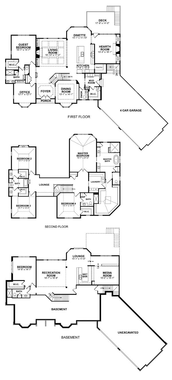 The Hawthorne Model floor plan - Lilly Crossing Subdivision - City of Brookfield - By Victory Homes of Wisconsin - Custom Home Builder