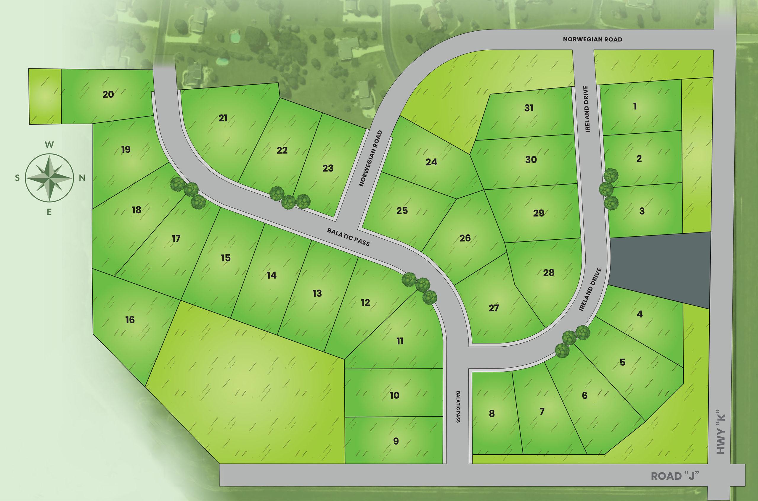 The Meadowlands plat art - land available in Oconomowoc, WI - Victory Homes of Wisconsin