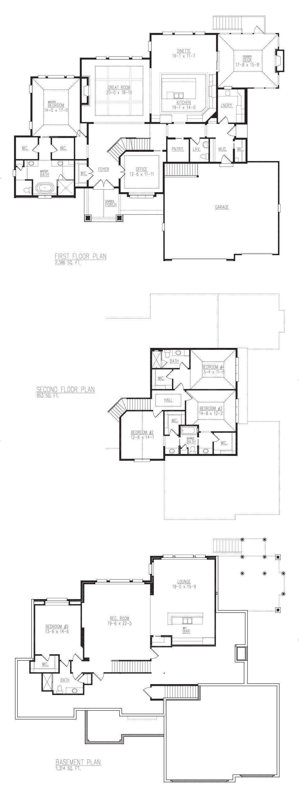 Redwood model floor plan.